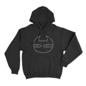 Devil Face Hoodie Black