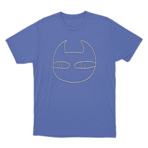Devil Face T Shirt Blue