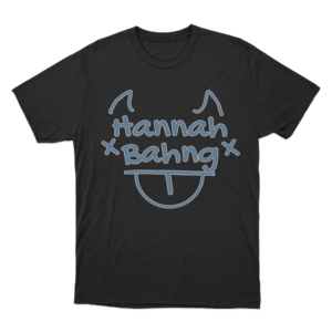 HANNAH BAHNG Devil Logo T Shirt Black