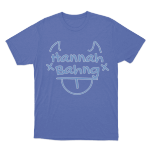 HANNAH BAHNG Devil Logo T Shirt Blue