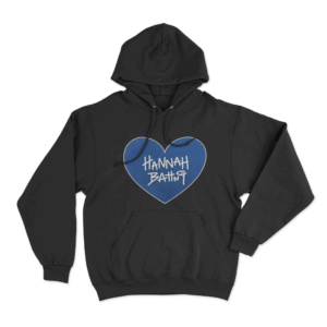 HANNAH BAHNG HEART Hoodie Black
