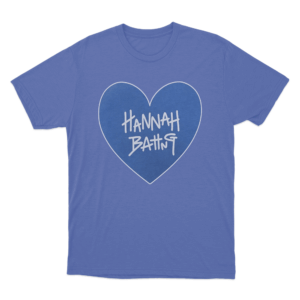 HANNAH BAHNG HEART T Shirt Blue