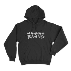 HANNAH BAHNG Logo Hoodie Black