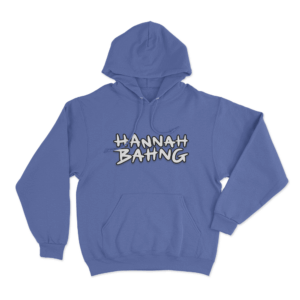 HANNAH BAHNG Logo Hoodie Blue