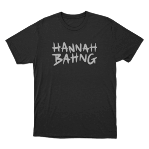 HANNAH BAHNG Logo T Shirt Black